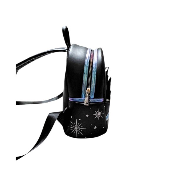 DISNEY PARKS x LOUNGEFLY Mini Backpack Black Blue Disneyland Resort Icons Bag - Picture 4 of 16